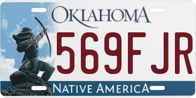 OK license plate 569FJR