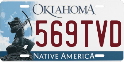 OK license plate 569TVD