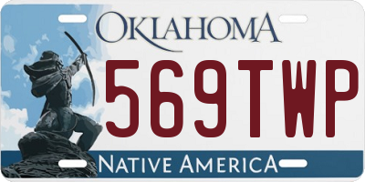 OK license plate 569TWP