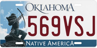 OK license plate 569VSJ