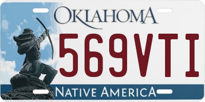 OK license plate 569VTI