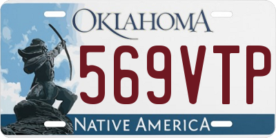 OK license plate 569VTP