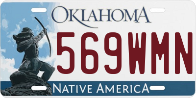 OK license plate 569WMN