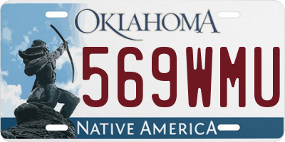 OK license plate 569WMU