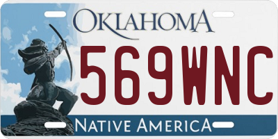 OK license plate 569WNC
