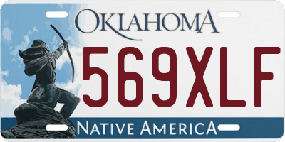 OK license plate 569XLF