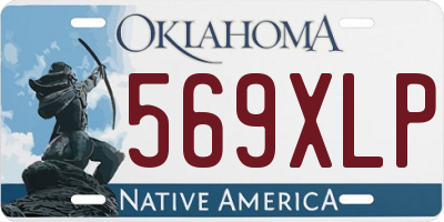 OK license plate 569XLP