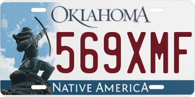 OK license plate 569XMF
