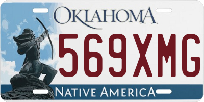 OK license plate 569XMG