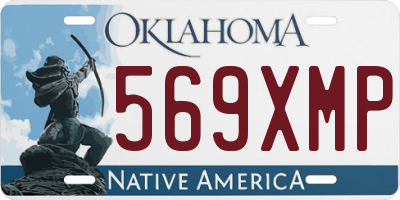 OK license plate 569XMP