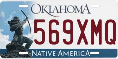 OK license plate 569XMQ