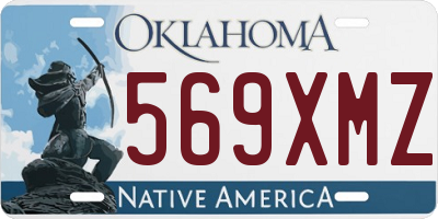 OK license plate 569XMZ