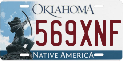 OK license plate 569XNF