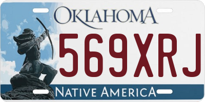 OK license plate 569XRJ