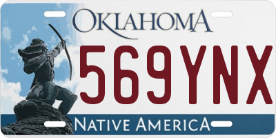 OK license plate 569YNX