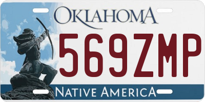 OK license plate 569ZMP