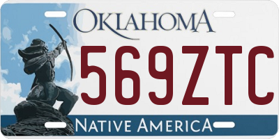 OK license plate 569ZTC