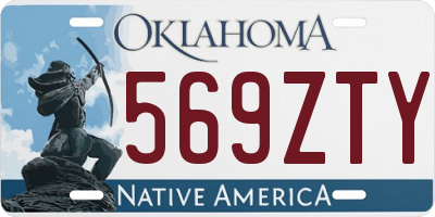 OK license plate 569ZTY