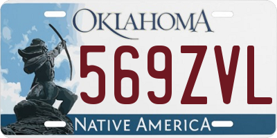 OK license plate 569ZVL
