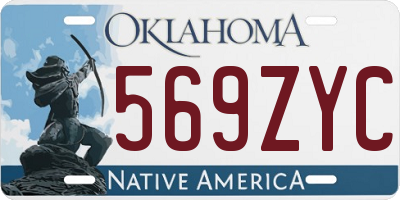 OK license plate 569ZYC