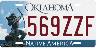 OK license plate 569ZZF