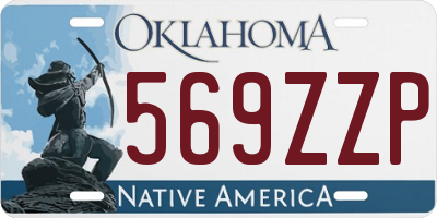 OK license plate 569ZZP