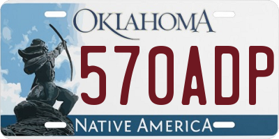OK license plate 570ADP