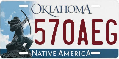 OK license plate 570AEG