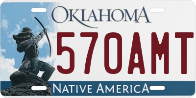 OK license plate 570AMT