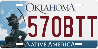 OK license plate 570BTT