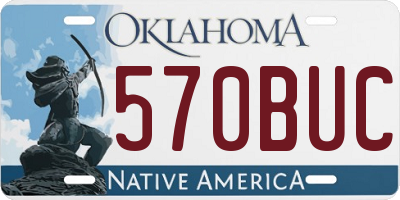 OK license plate 570BUC