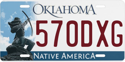 OK license plate 570DXG