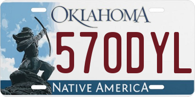 OK license plate 570DYL