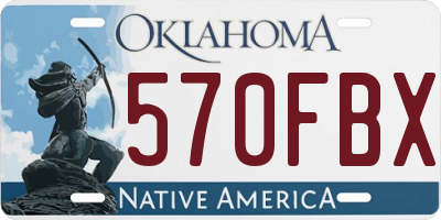 OK license plate 570FBX