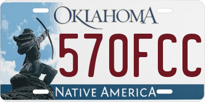 OK license plate 570FCC