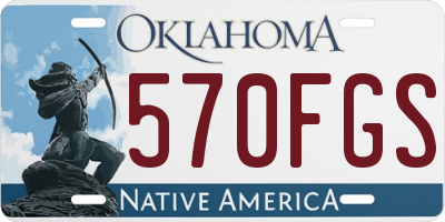 OK license plate 570FGS
