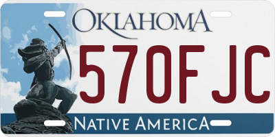 OK license plate 570FJC