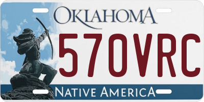 OK license plate 570VRC