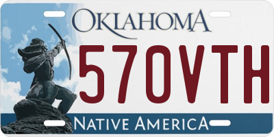 OK license plate 570VTH