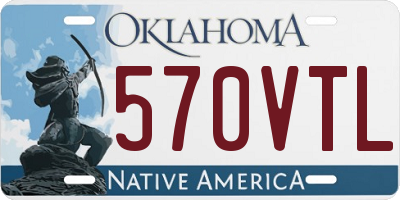 OK license plate 570VTL