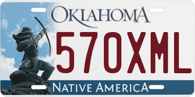 OK license plate 570XML