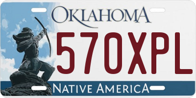 OK license plate 570XPL