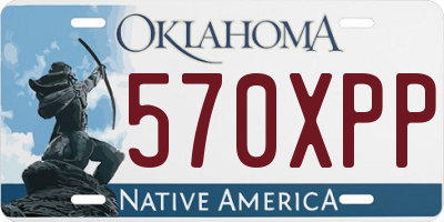 OK license plate 570XPP