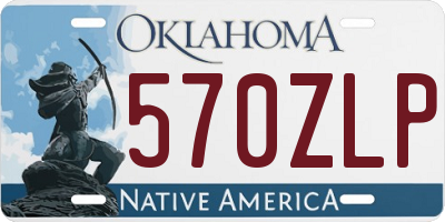 OK license plate 570ZLP