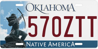 OK license plate 570ZTT