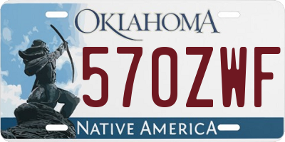 OK license plate 570ZWF