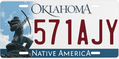 OK license plate 571AJY