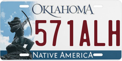 OK license plate 571ALH