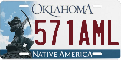 OK license plate 571AML