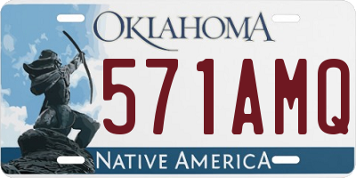 OK license plate 571AMQ